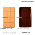 Dimensiones detalladas del molde de silicona de 12 cavidades para tabletas de chocolate - Molde de Chocolate de 12 Cavidades / Café