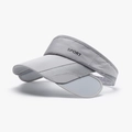 Visera gris con malla transpirable y texto SPORT para golf y deportes al aire libre - Ajustable / Gris(25H228)
