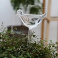Bird shaped clear glass automatic watering device for plants width 10cm height 22cm - Bird Shape