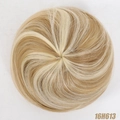 Messy bun hair piece in mixed blonde shade 16H613 with drawstring for women - 16H613 (Sandy Blonde Mix)