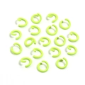 Anellini aperti in metallo verde-giallo fluorescente per creazione gioielli fai-da-te - Verde Fluorescente (anello Di Apertura)