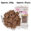 Cartoon deer cake toppers in mango and cocoa flavors, 180g pack with 50 pieces - Elk Shaped Cocoa Biscuits (180g)