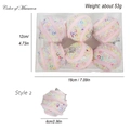 Dettaglio di palline di Natale macaron rosa da 6cm con perle di schiuma colorate e paillettes - Stile 2 (Serie Rosa)