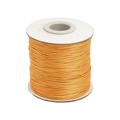 0.5mm orange waxed cotton cord on a spool for DIY jewelry and beaded necklaces - 0.5mm/10 Meters / Gold Yellow