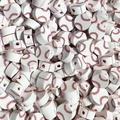Confezione di perline in pasta polimerica da 10mm motivo baseball per bracciali DIY - Softball