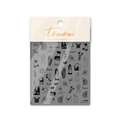 Japanese style 5D nail art stickers featuring sexy girl silhouettes and black line motifs - Sexy Girl Line Art Style (TO1885)