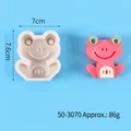 Molde de silicona 3D rana para tartas y velas artesanales, tamaño 7x7,6cm - Estilo Rana Gris (50-3070-B)