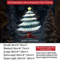 Christmas tree window sticker size chart for festive glass door decorations - Small Size【40*50CM】