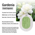 Gardenia scented gypsum wax tablet with floral relief for closet and wardrobe fragrance - Small - Gardenia