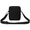 Men's vertical casual black crossbody shoulder bag with front zipper pocket and strap - Small / Black