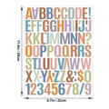 Morandi colored vinyl letter and number stickers for DIY crafts and gift decoration - Morandi Color