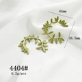 Detail of green vine leaf pendant 44mm x 38.5mm for DIY jewelry making accessories - 4404# Olive Green Leaf