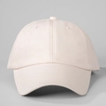 Classic cotton baseball cap in light pink with adjustable soft top and curved brim design - One Size / Beige
