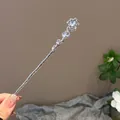 Silver hairpin with tassel and moonstone pendant in a modern vintage Chinese style - Under the Stars and Moon