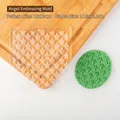 Transparent Christmas angel pattern fondant stamp for clay and cookie dough embossing - SY0158-Angel