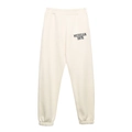 Women's off-white jogger pants with Michigan 1975 embroidery in casual retro style - S / Joggers