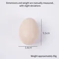 Beige artificial egg model toy 5.5cm tall and 3.8cm wide with smooth realistic texture - Model Ornament / White Shell Egg