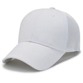 Gorra de camionero blanca clásica con visera curva y malla transpirable en la parte posterior - Blanco