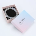 Mondstein-Perlenarmband in einer Best Wishes Geschenkbox mit Farbverlauf - Gradient Rosa Serie / 7*9 Set-Box