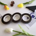 Three rolls of black floral tape for flower stem wrapping and craft making - 05 Dark Coffee