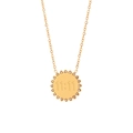 Collana in acciaio inossidabile placcato oro 18K con incisione 11:11 e zirconi - Collana con Ciondolo Girasole Numero d'Angelo 11:11 con Strass - Oro - Zircone Bianco