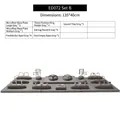 Gray microfiber jewelry display set including ring stands and earring holders for showcases - ED072 Display Set 2