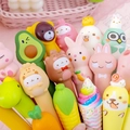Cute cartoon squishy gel pens with animal and food shapes in slow rebound sponge - Random Patterns