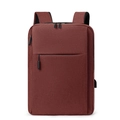 Zaino porta PC marrone rossastro con porta USB e ampia capacità di archiviazione - Rosso