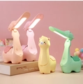 Cartoon alpaca led desk lamps in pink yellow and green colors for kids eye protection - Alpaca Style