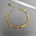 Elegant 18k gold-plated phoenix tail chain bracelet with delicate heart charm - 18K Gold Plated Phoenix Tail Bracelet - Gold