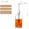 1100ml glass syrup dispenser bottle with 20cc pump head and volume measurement scales - 20cc Long Pump + 1100ml Glass Bottle