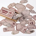 Vintage Lab series kraft paper stickers with retro illustrations for scrapbooking - Botanical Notes