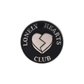 Spilla smaltata stile punk con testo Lonely Hearts Club e motivo cuore spezzato - Lonely Hearts Club
