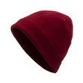 Winter thermal fleece beanie hat in deep burgundy for outdoor skiing and sports - 55-59CM / Burgundy