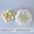 3D succulent flower silicone mold for DIY candles and handmade resin plaster crafts - Succulent H-0561