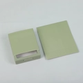 Morandi green PE film floating box with matching paper sleeve for jewelry storage - Fruit Green Cardboard Box; 7*7*2