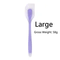 Large purple translucent silicone spatula for baking and mixing, one-piece seamless design - Semi-Transparent Large Spatula / Purple