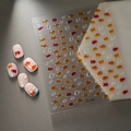 3D jelly goldfish and water bubble nail art stickers set with realistic 3D bubble effect - Goldfish & Bubble Style(CO-256)