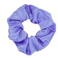 Lilac purple satin silk scrunchie with high elasticity and premium pleated texture - Lilac Purple