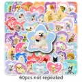 60pcs set of cute pet graffiti stickers featuring various dogs and cats for decor - 60Pcs Cute Pet Expression Pack