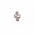 Anello per maglia unisex in bronzo a doppia spirale a S per tessitura all'uncinetto - caffè