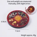 Miniatur-Getreideschalen-Modell mit Mais und Bohnen für Heimdekoration 7.5cm - Runder Getreideteller Stil 7