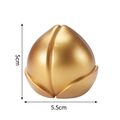 Golden peach longevity cake topper and storage box with dimensions 5x5.5cm - Medium Gold Longevity Peach