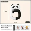 Faltbarer Panda Schreibtischhaken für Taschen aus robustem ABS und TPR Material in Schwarz-Weiß - Kleiner Panda