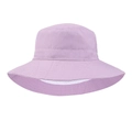 Purple quick-dry kids bucket hat with breathable mesh lining for outdoor sun protection - Light Purple