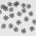 Halloween Konfetti in Form schwarzer Spinnennetze für gruselige Party Tischdekoration - Spinnennetz / 100er Pack / Schwarz