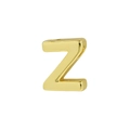 Classic 18k gold plated alphabet letter Z pendant with a polished finish for necklaces - Letter Z