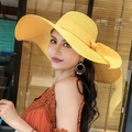 One Size 55-60cm (Adjustable) / Solid Yellow