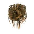 Rommelige knot in donkerbruin met lichtgoudblonde highlights voor dames - Goudbruin (4/144B)