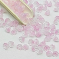 Macro view of gradient pink lily of the valley glass beads for DIY jewelry making - Lily of the Valley 28# Pink 7x12mm